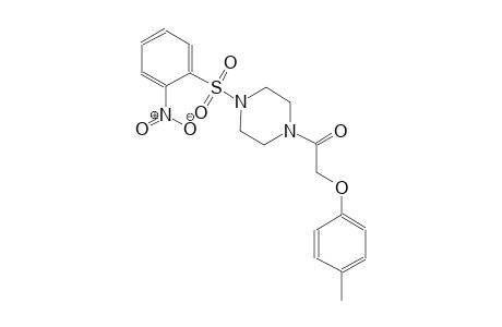 piperazine, 1-[(4-methylphenoxy)acetyl]-4-[(2-nitrophenyl)sulfonyl]-