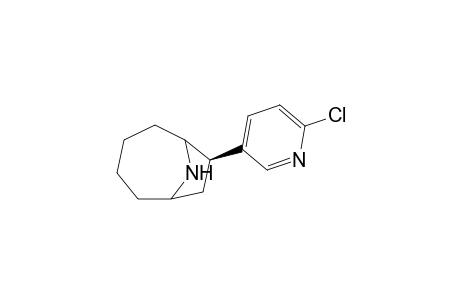 7.beta.-(6'-Chloro-3'-pyridyl)-9-azabicyclo[4.2.1]nonane