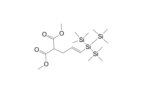 (E)-Dimethyl 2-[3-[tris(trimethylsilyl)silyl-2-propenyl]malonate
