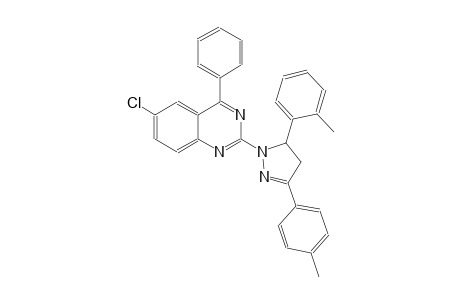 6-chloro-2-[5-(2-methylphenyl)-3-(4-methylphenyl)-4,5-dihydro-1H-pyrazol-1-yl]-4-phenylquinazoline