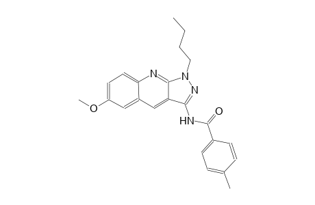 N-(1-butyl-6-methoxy-1H-pyrazolo[3,4-b]quinolin-3-yl)-4-methylbenzamide