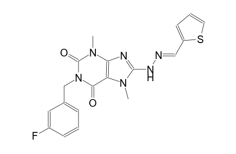 2-thiophenecarbaldehyde [1-(3-fluorobenzyl)-3,7-dimethyl-2,6-dioxo-2,3,6,7-tetrahydro-1H-purin-8-yl]hydrazone