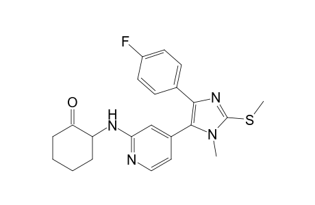 2-{4-[5-(4-Fluoro-phenyl)-3-methyl-2-methylsulfanyl-3H-imidazol-4-yl]-pyridin-2-ylamino}-cyclohexanone