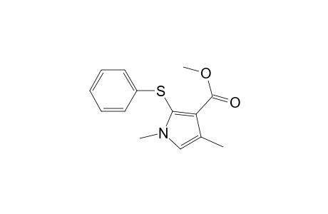 Methyl 1,4-dimethyl-2-phenylthio-3-pyrrolecarboxylate