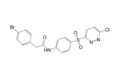 2-(4-bromophenyl)-N-{4-[(6-chloro-3-pyridazinyl)sulfonyl]phenyl}acetamide