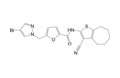 2-furancarboxamide, 5-[(4-bromo-1H-pyrazol-1-yl)methyl]-N-(3-cyano-5,6,7,8-tetrahydro-4H-cyclohepta[b]thien-2-yl)-