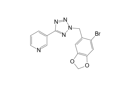 Pyridine, 3-[2-[(6-bromo-1,3-benzodioxol-5-yl)methyl]-2H-1,2,3,4-tetrazol-5-yl]-