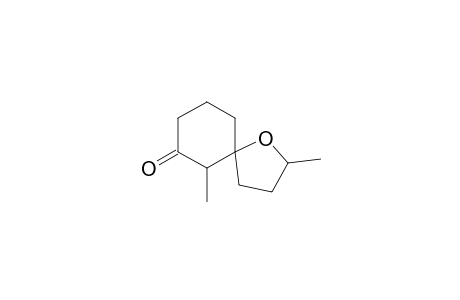 1-Oxaspiro[4.5]decan-7-one, 2,6-dimethyl-