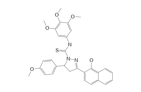3-(1-HYDROXY-NAPHTHALEN-2-YL)-5-(4-METHOXYPHENYL)-N-(3,4,5-TRIMETHOXYPHENYL)-PYRAZOLINE-1-CARBOTHIOAMIDE