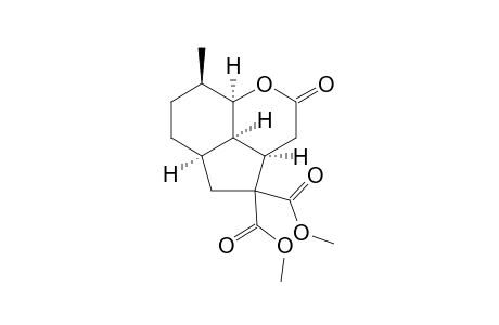 (3a.alpha.,5a.alpha.,8.beta.,8a.alpha.,8b.alpha.)-decahydro-8-methyl-2-oxo-2H-cyclopenta[de]-1-benzopyrane-4,4-di(methoxycarbonyl)