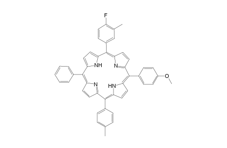 5-(4-Fluoro-3-methylphenyl)-10-(4-methoxyphenyl)-15-(4-tolyl)-20-phenylporphyrin