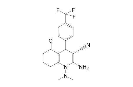2-Amino-1-(dimethylamino)-5-keto-4-[4-(trifluoromethyl)phenyl]-4,6,7,8-tetrahydroquinoline-3-carbonitrile