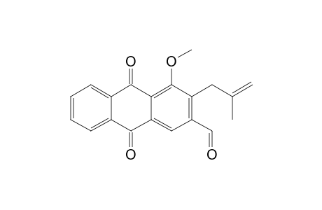 3-FORMYL-1-METHOXY-2-(2'-METHYLPROP-2'-ENYL)-ANTHRAQUINONE