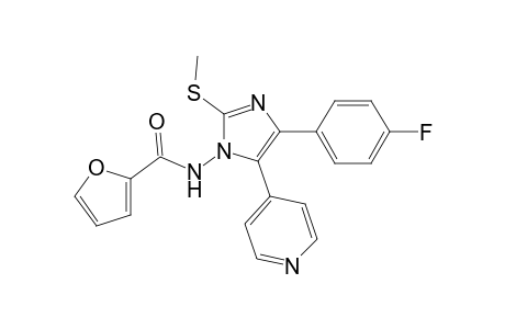 N-[4-(4-Fluorophenyl)-2-methylthio-5-(pyridin-4-yl)-1H-imidazol-1-yl]furan-2-carboxamide