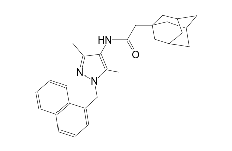 2-(1-adamantyl)-N-[3,5-dimethyl-1-(1-naphthylmethyl)-1H-pyrazol-4-yl]acetamide