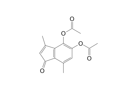 4,5-Diacetoxy-3,7-dimethyl-1H-indenone