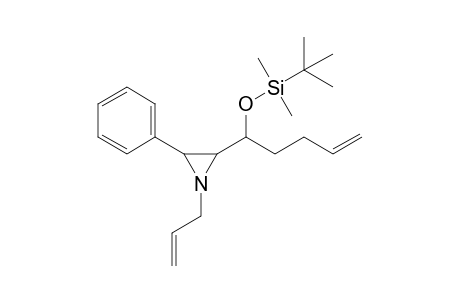 trans-1-Allyl-2-(1-tert-butyldimethylsilyloxy-4-pentenyl)-3-phenylaziridine