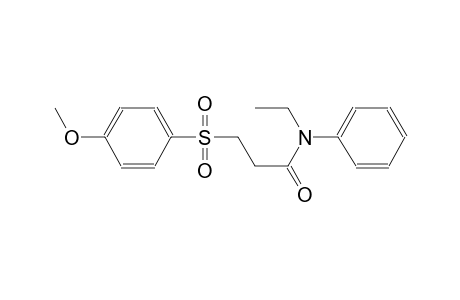 propanamide, N-ethyl-3-[(4-methoxyphenyl)sulfonyl]-N-phenyl-