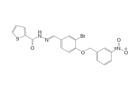 N'-((E)-{3-bromo-4-[(3-nitrobenzyl)oxy]phenyl}methylidene)-2-thiophenecarbohydrazide