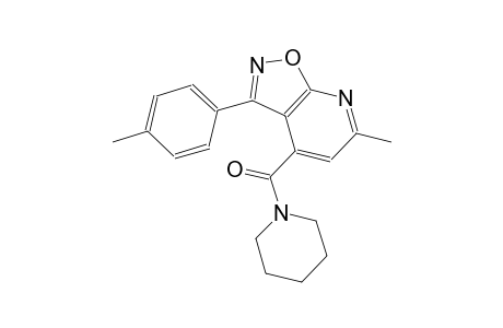 isoxazolo[5,4-b]pyridine, 6-methyl-3-(4-methylphenyl)-4-(1-piperidinylcarbonyl)-