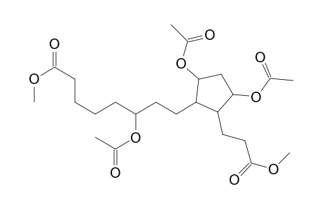 3-(2-(3-acetoxy-7-(methoxycarbonyl)heptyl)-3,5-di(acetoxy)cyclopentyl)propanoic acid methyl ester