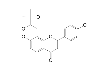 BROSIMACUTIN-A;(2S)-4',7-DIHYDROXY-8-(2,3-DIHYDROXY-3-METHYLBUTYL)-FLAVANONE