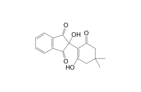 2-(4,4-dimethyl-2-oxidanyl-6-oxidanylidene-cyclohexen-1-yl)-2-oxidanyl-indene-1,3-dione
