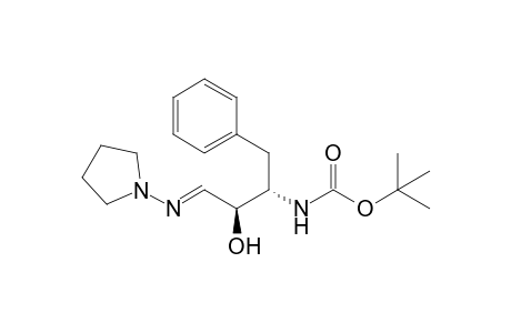 N-[(1S,2R,3E)-1-benzyl-2-hydroxy-3-pyrrolidinoimino-propyl]carbamic acid tert-butyl ester