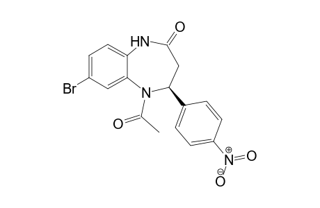 (4S)-5-Acetyl-7-bromo-4-(4-nitrophenyl)-4,5-dihydro-1H-[1,5]benzodiazepin-2(3H)-one