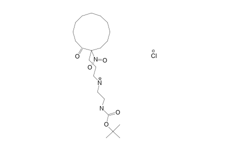 TERT.-BUTYL-N-[6-(1-NITRO-2-OXOCYClODODECYL)-3-AZAHEXYL]-CARBAMATE-HYDROCHLORIDE