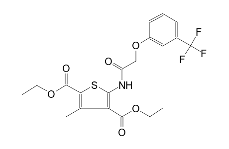 2,4-thiophenedicarboxylic acid, 3-methyl-5-[[[3-(trifluoromethyl)phenoxy]acetyl]amino]-, diethyl ester