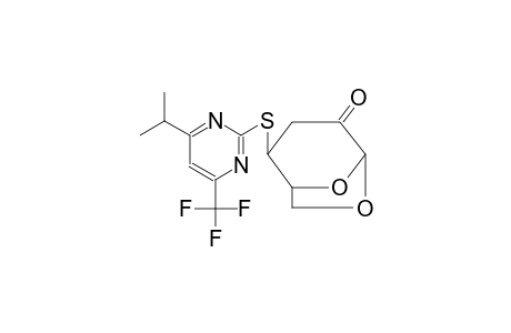 (1R,2S,5R)-2-((4-isopropyl-6-(trifluoromethyl)pyrimidin-2-yl)thio)-6,8-dioxabicyclo[3.2.1]octan-4-one
