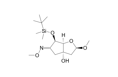 (3R,Z)-8-{[(t-Butyl)dimethylsilyl]oxy}-5-hydroxy-3-methoxy-2-oxabicyclo[3.3.0]octan-6-one - methyloxime