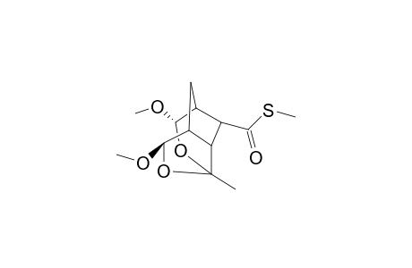 (2S,6R)-2,6-Dimethoxy-4-methyl-3,5-dioxa-tricyclo[5.2.1.0*4,8*]decane-9-carbothioic acid S-methyl ester