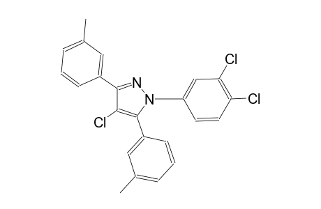 4-chloro-1-(3,4-dichlorophenyl)-3,5-bis(3-methylphenyl)-1H-pyrazole