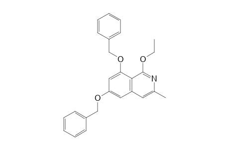 Isoquinoline, 1-ethoxy-3-methyl-6,8-bis(phenylmethoxy)-
