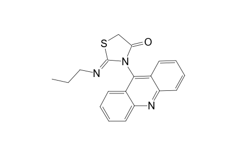 2-Propyl-3-(acrydin-9'-yl)imino-1,3-thiazolidin-4-one