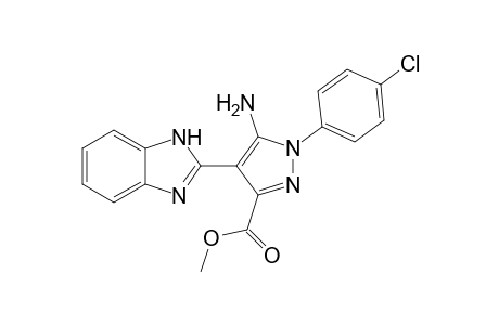 Methyl 5-amino-1-(p-chlorophenyl)-4-(benzimidazol-2-yl)pyrazole-3-carboxylate