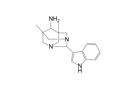 1,3-diazatricyclo[3.3.1.1~3,7~]decan-6-amine, 2-(1H-indol-3-yl)-5,7-dimethyl-