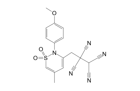 N-PARA-METHOXYPHENYL-2-METHYL-4-(3,3,2,2-TETRACYANOPROP-1-YL)-BUTA-1,3-DIEN-1,4-SULTAMEN