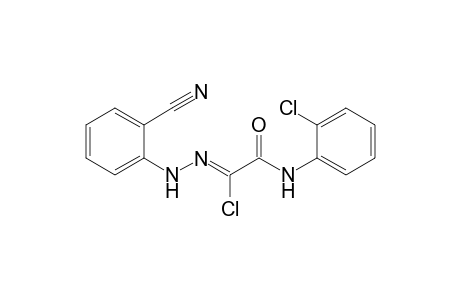 (1Z)-2-(2-chloroanilino)-N-(2-cyanophenyl)-2-oxoethanehydrazonoyl chloride