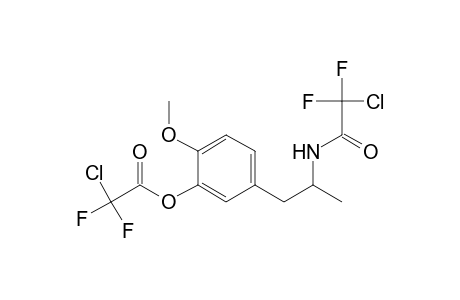 Acetic acid, chlorodifluoro-, 5-[2-[(chlorodifluoroacetyl)amino]propyl]-2-methoxyphenyl ester, (.+-.)-