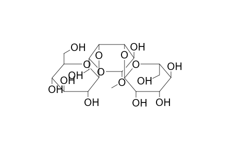 METHYL 3-O-ALPHA-D-MANNOPYRANOSYL-(4-O-BETA-D-GLUCOPYRANOSYL)-BETA-D-GALACTOPYRANOSIDE