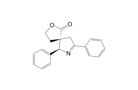 (5S*,6S*)-6,8-Diphenyl-2-oxa-7-azaspiro[4.4]non-7-en-1-one