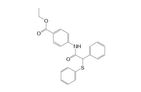 ethyl 4-{[phenyl(phenylsulfanyl)acetyl]amino}benzoate