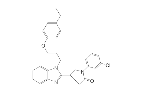 2-pyrrolidinone, 1-(3-chlorophenyl)-4-[1-[3-(4-ethylphenoxy)propyl]-1H-benzimidazol-2-yl]-