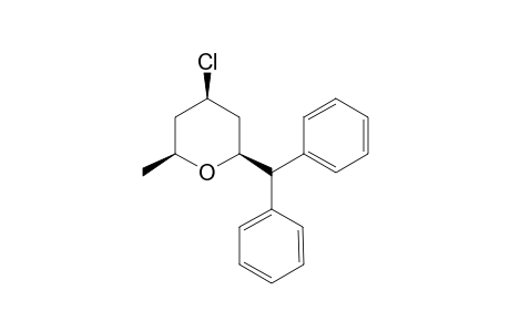 4-Chloro-2-(diphenylmethyl)-6-methyltetrahydopyran