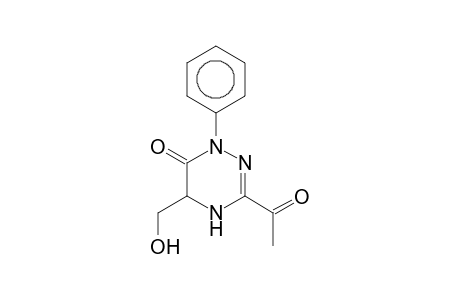 3-Acetyl-5-hydroxymethyl-1-phenyl-4,5-dihydro-1H-[1,2,4]triazin-6-one