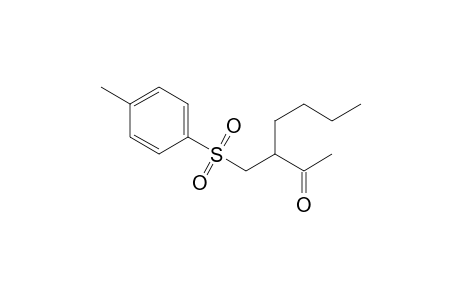 3-(p-tolylsulfonylmethyl)heptan-2-one