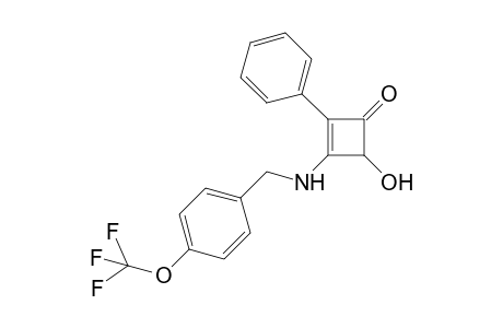 4-Hydroxy-3-[4-(trifluoromethoxy)benzyllamino]-2-phenylcyclobutenone